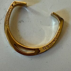 Brass Stirrup Cuff Bracelet by Giles & Brother